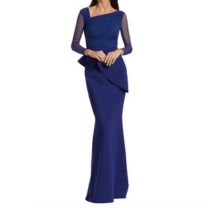 Chiara Boni La Petite Robe Rippy Illusion Gown